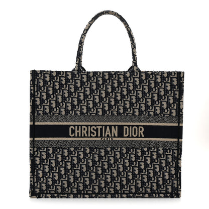 Christian Dior Oblique Large Book Tote Blue Multicolor 1 of 16