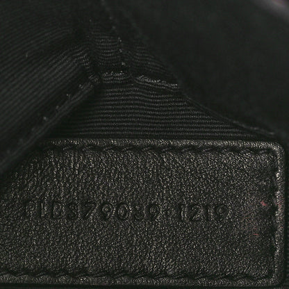 Saint Laurent Calfskin Matelasse Chevron Monogram A5 Wristlet Black 7 of 9