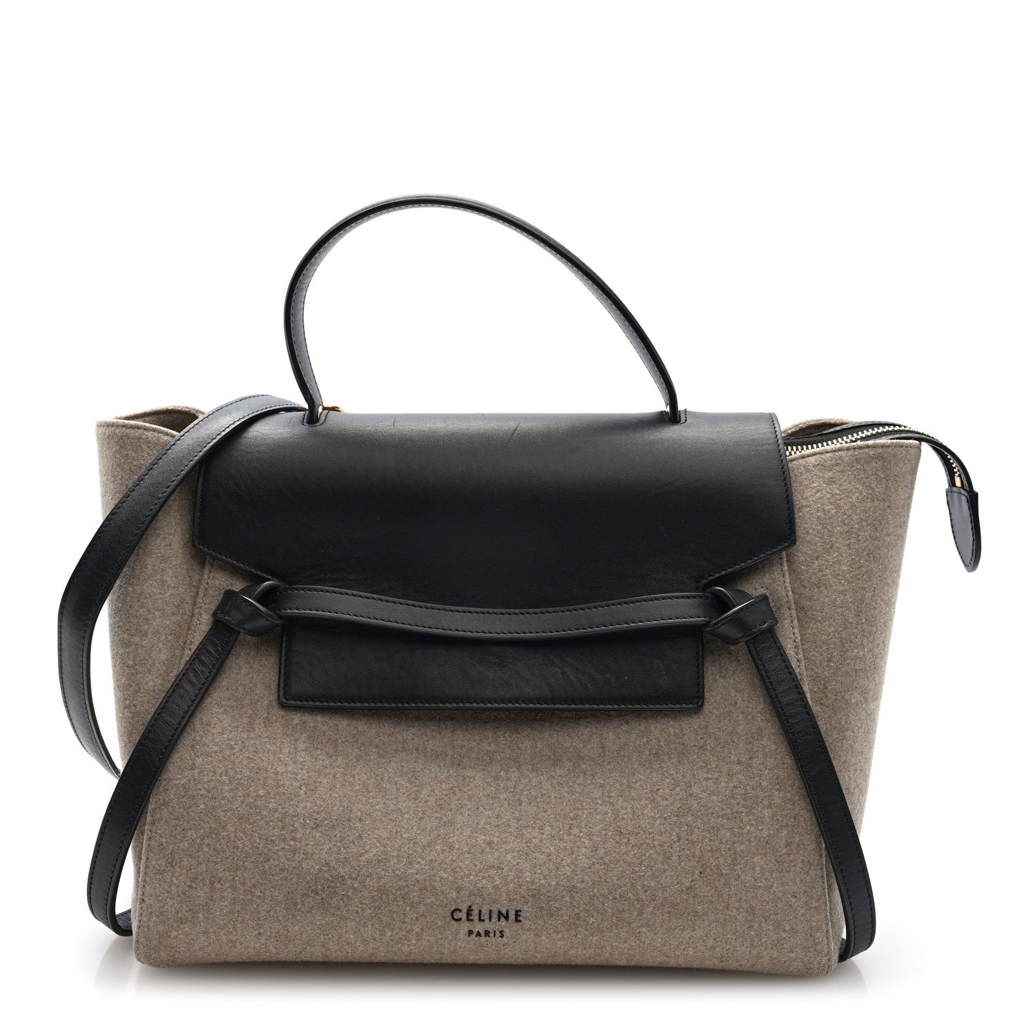 Celine Felt Smooth Calfskin Mini Belt Bag Beige 1 of 10