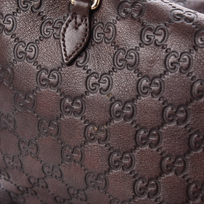 Gucci Guccissima Large Bree Foldover Tote Chocolate 17 of 17