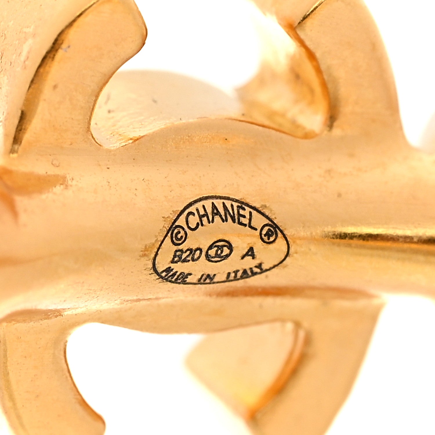 Chanel Pearl CC More Is More Small Hoop Earrings Gold 3 of 5