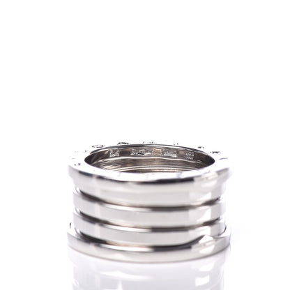 Bulgari 18K White Gold B.Zero1 Four-Band Ring 54 6.75 5 of 5