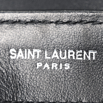 Saint Laurent Calfskin Y Quilted Monogram Toy Loulou Crossbody Bag Black 6 of 10