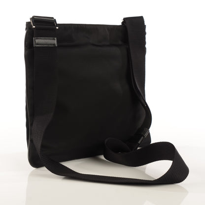 Prada Nylon Vela Flat Messenger Bag Black 3 of 11