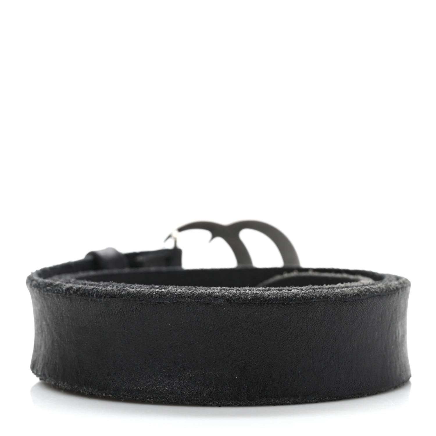 Gucci Faded Calfskin Double G 30mm Belt 85 34 Black 2 of 5