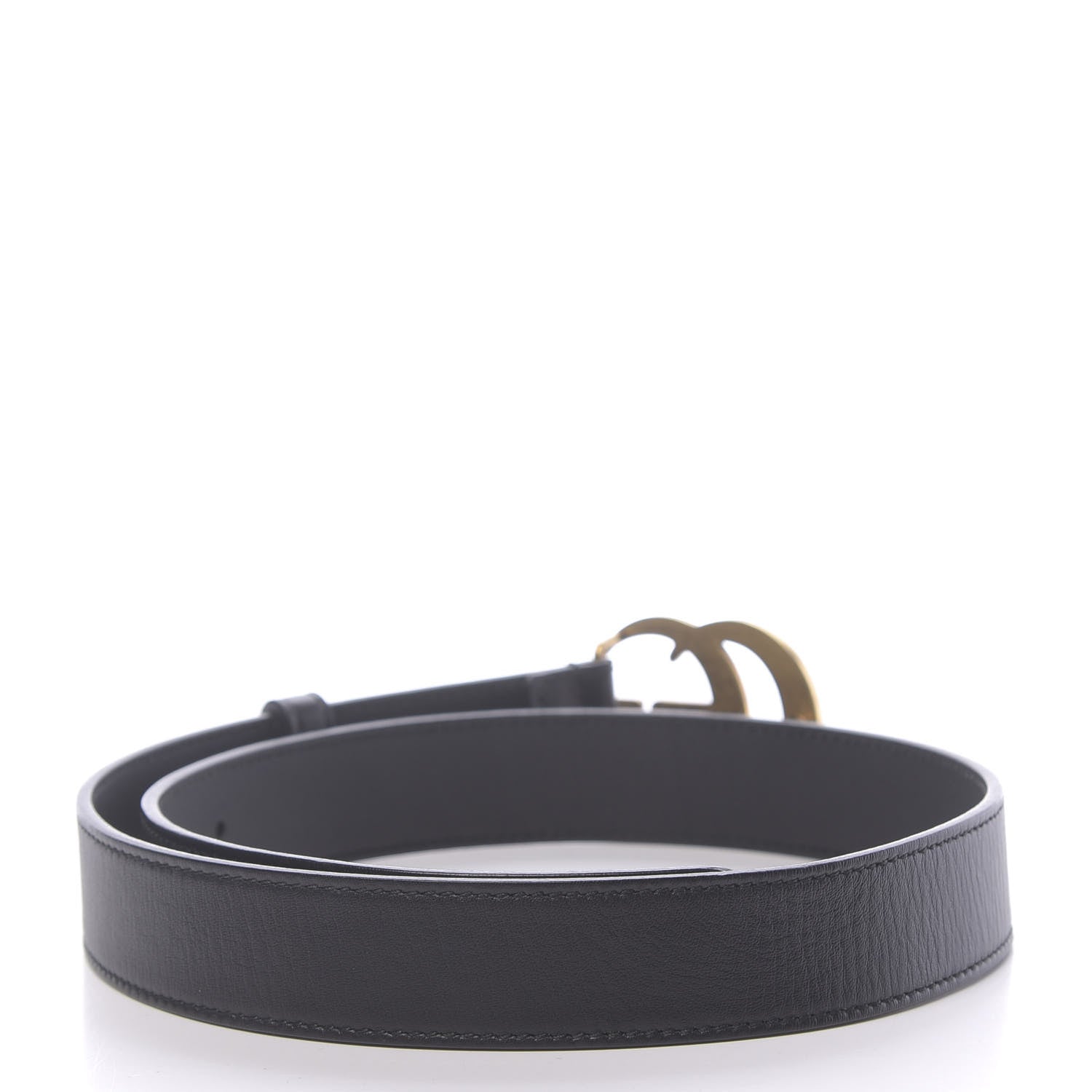 Gucci Calfskin Double G 30mm Belt 75 30 Black 2 of 6