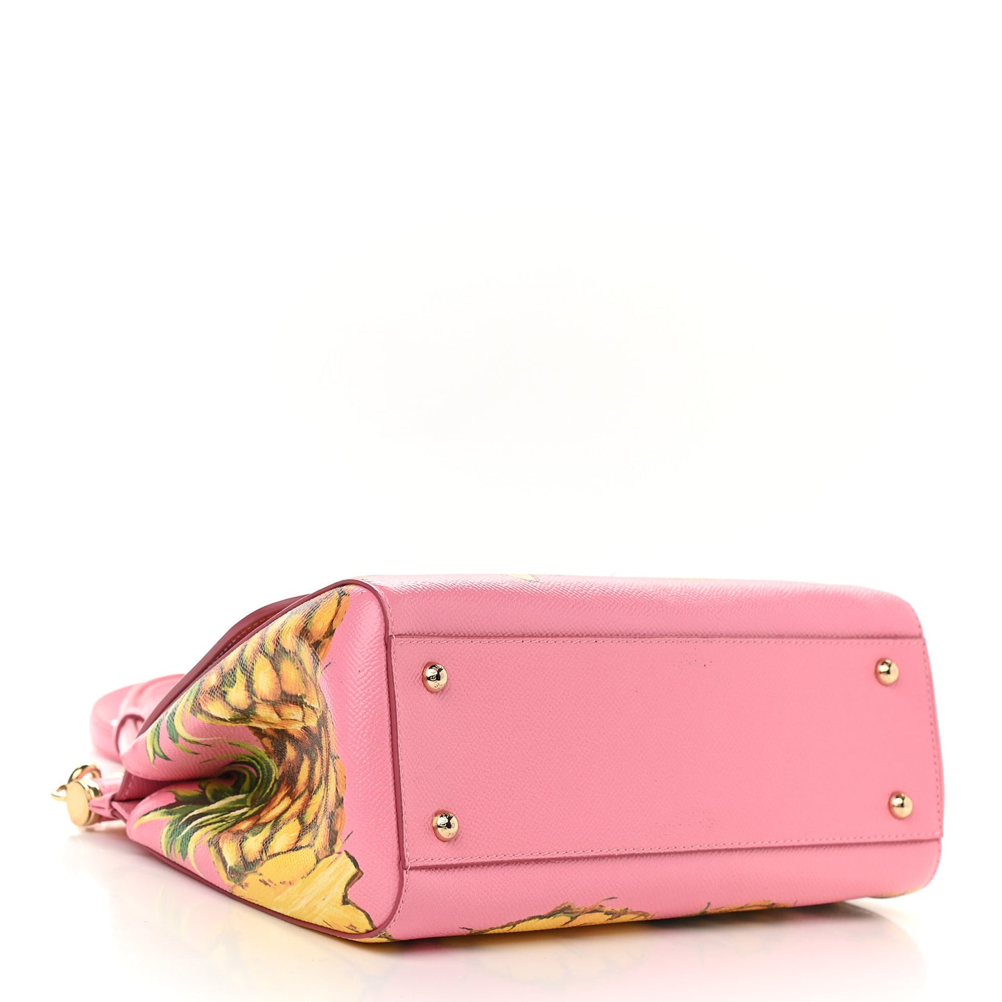 Dauphine Pineapple Print Medium Miss Sicily Satchel Rosa