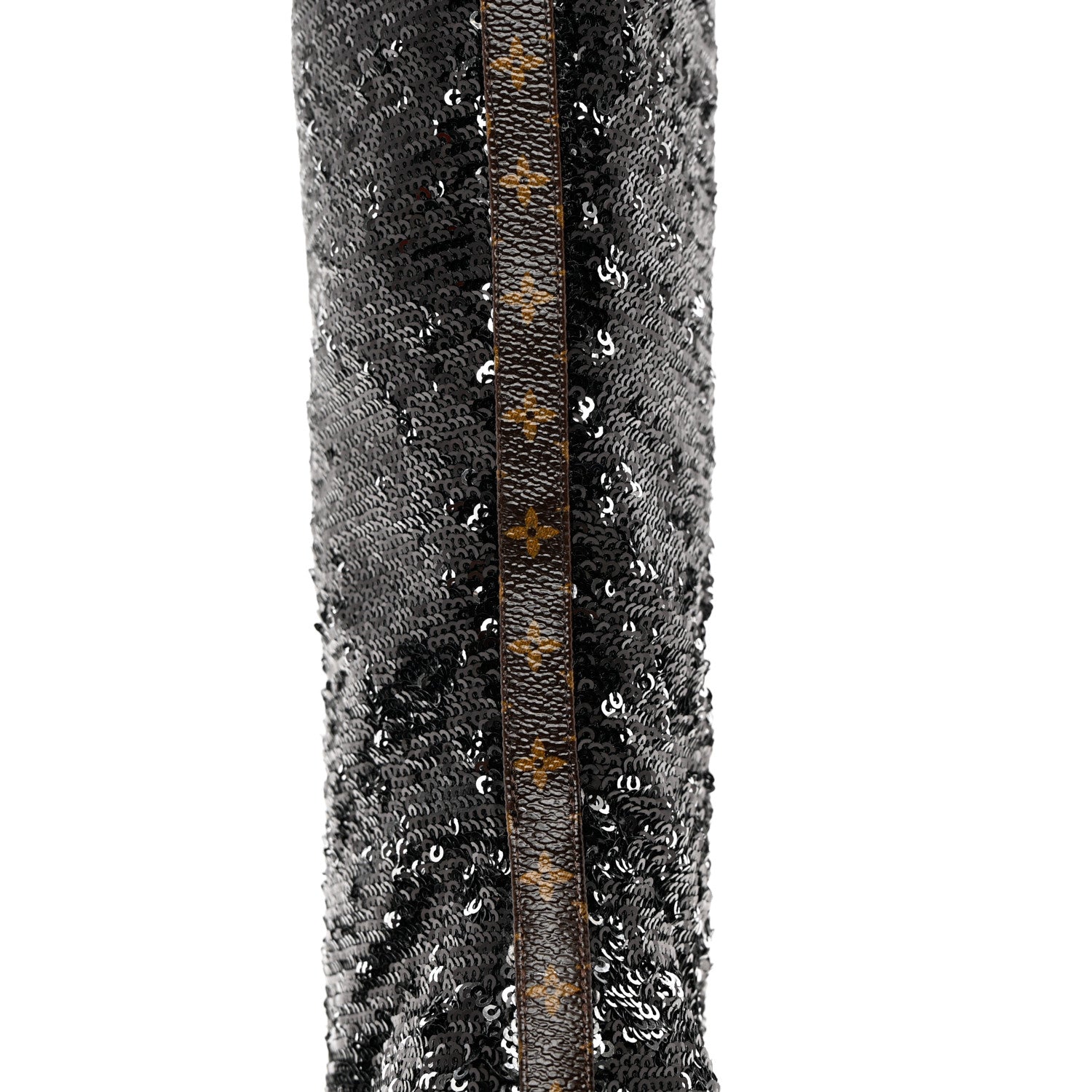 Louis Vuitton Sequin Donna High Boots 37 Black 8 of 9