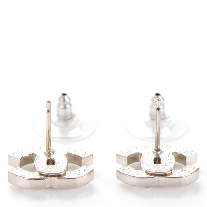 Chanel Crystal CC Earrings Silver 3 of 4