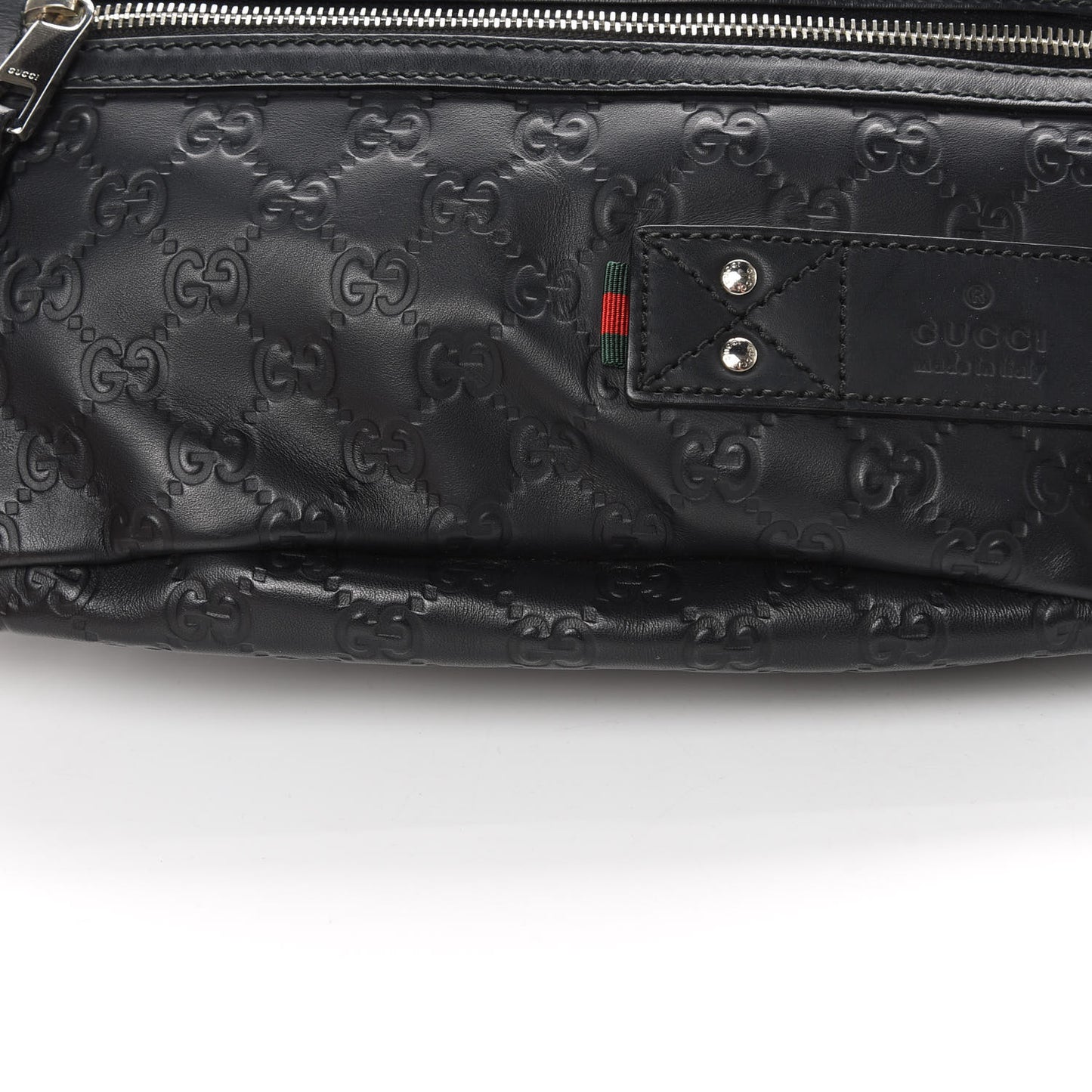 Guccissima Web Belt Bag Black