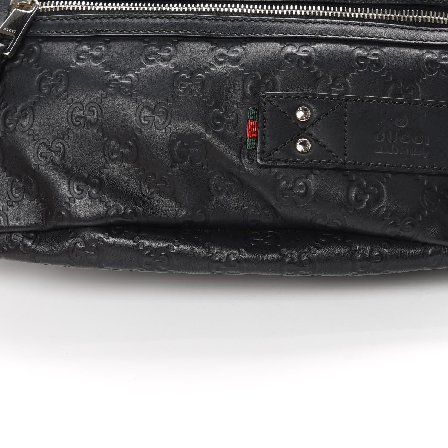 Gucci Guccissima Web Belt Bag Black 11 of 12