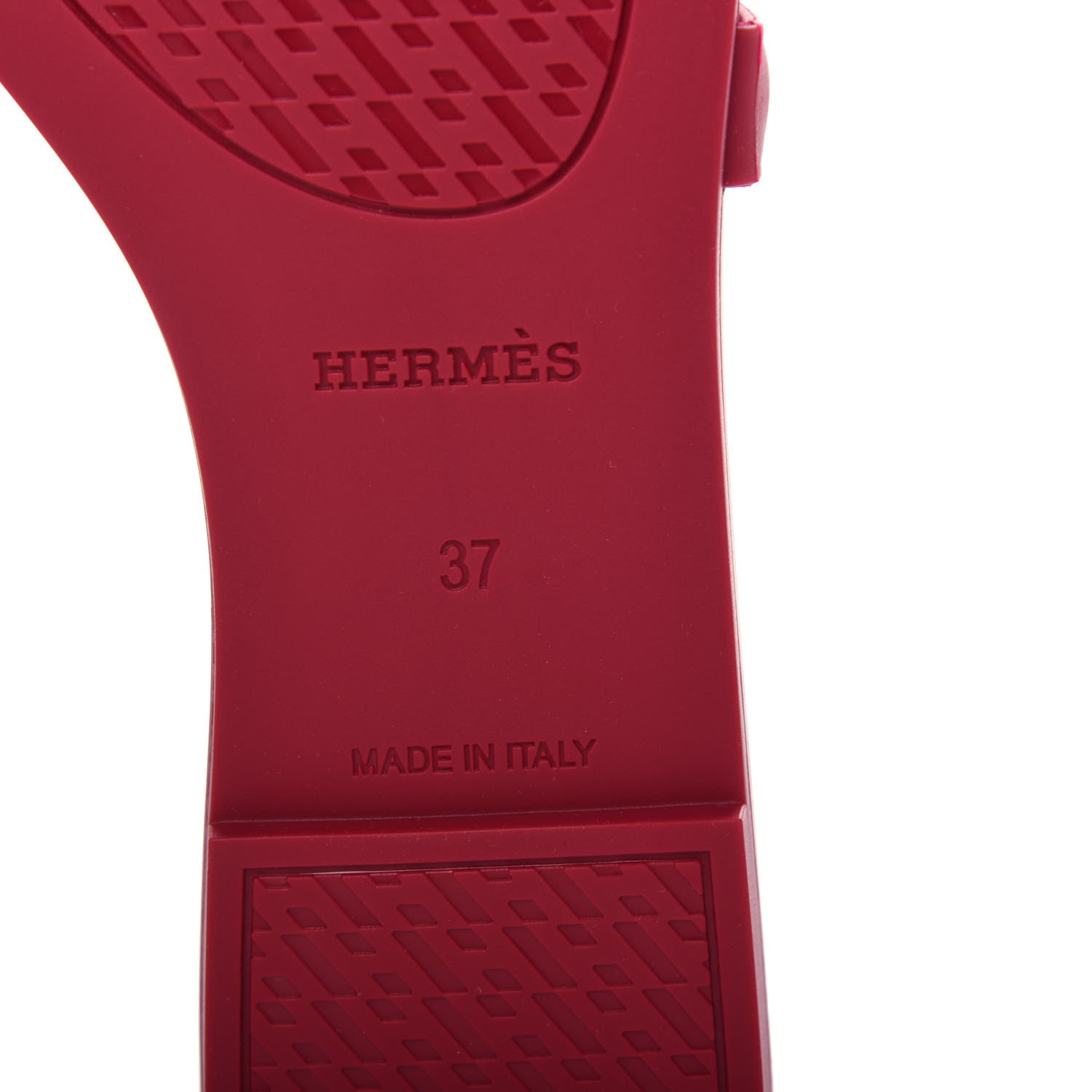 Hermes Rubber Aloha Sandals 37 Rose Baie 9 of 11
