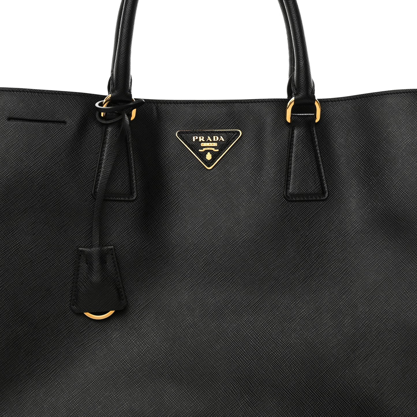 Saffiano Lux Large Tote Black
