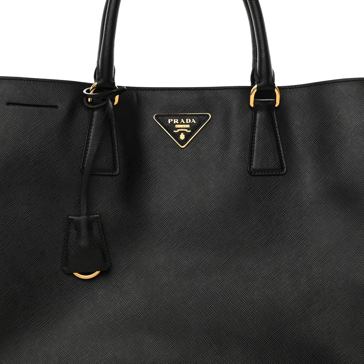 Prada Saffiano Lux Large Tote Black 8 of 10