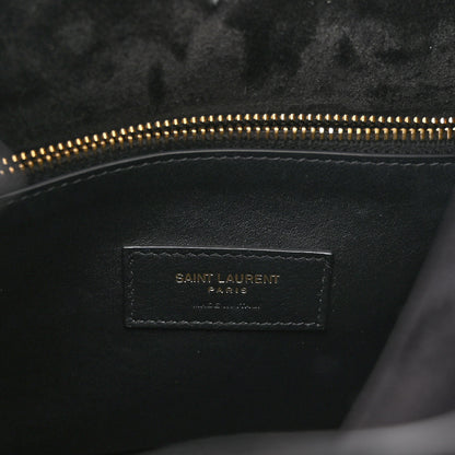 Saint Laurent Smooth Calfskin Small Le 5 A 7 Soft Hobo Black 6 of 10
