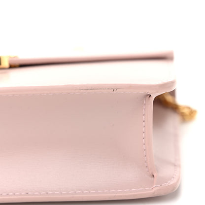 Celine Shiny Calfskin Triomphe Margo Wallet on Chain Vintage Pink 10 of 10