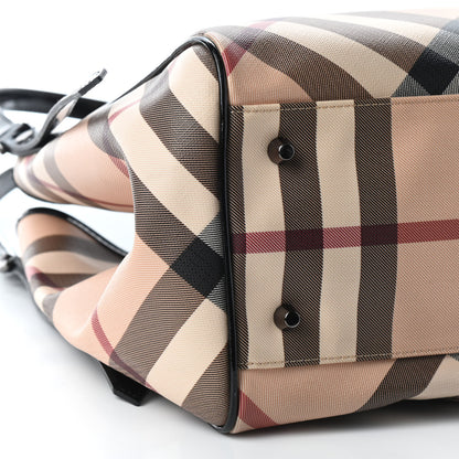 Burberry Nova Check Small Canterbury Tote Black 6 of 7
