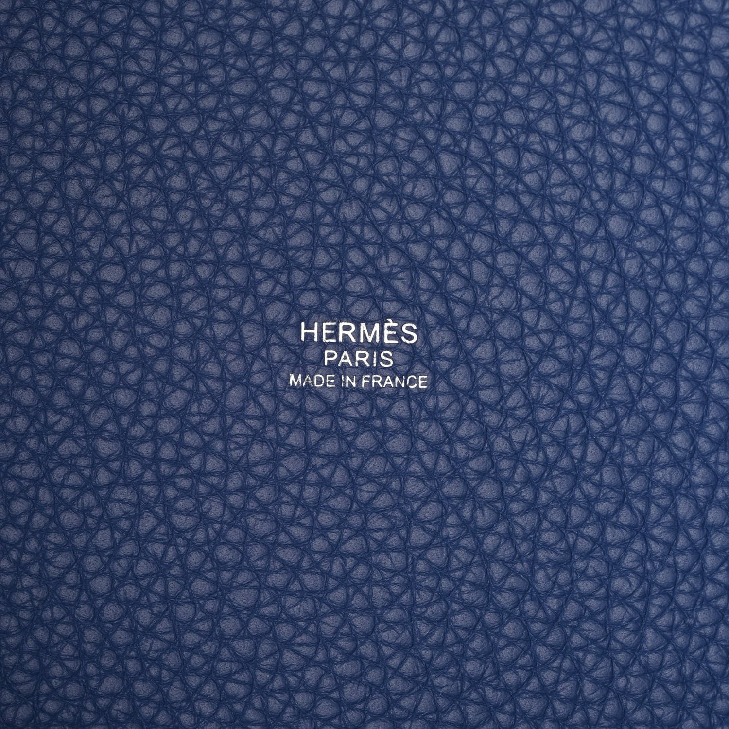 Hermes Taurillon Clemence Casaque Picotin Lock 22 MM Bleu Saphir Bleu Brighton 6 of 11