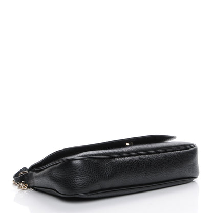 Gucci Pebbled Calfskin Medium Soho Flap Crossbody Black 4 of 7