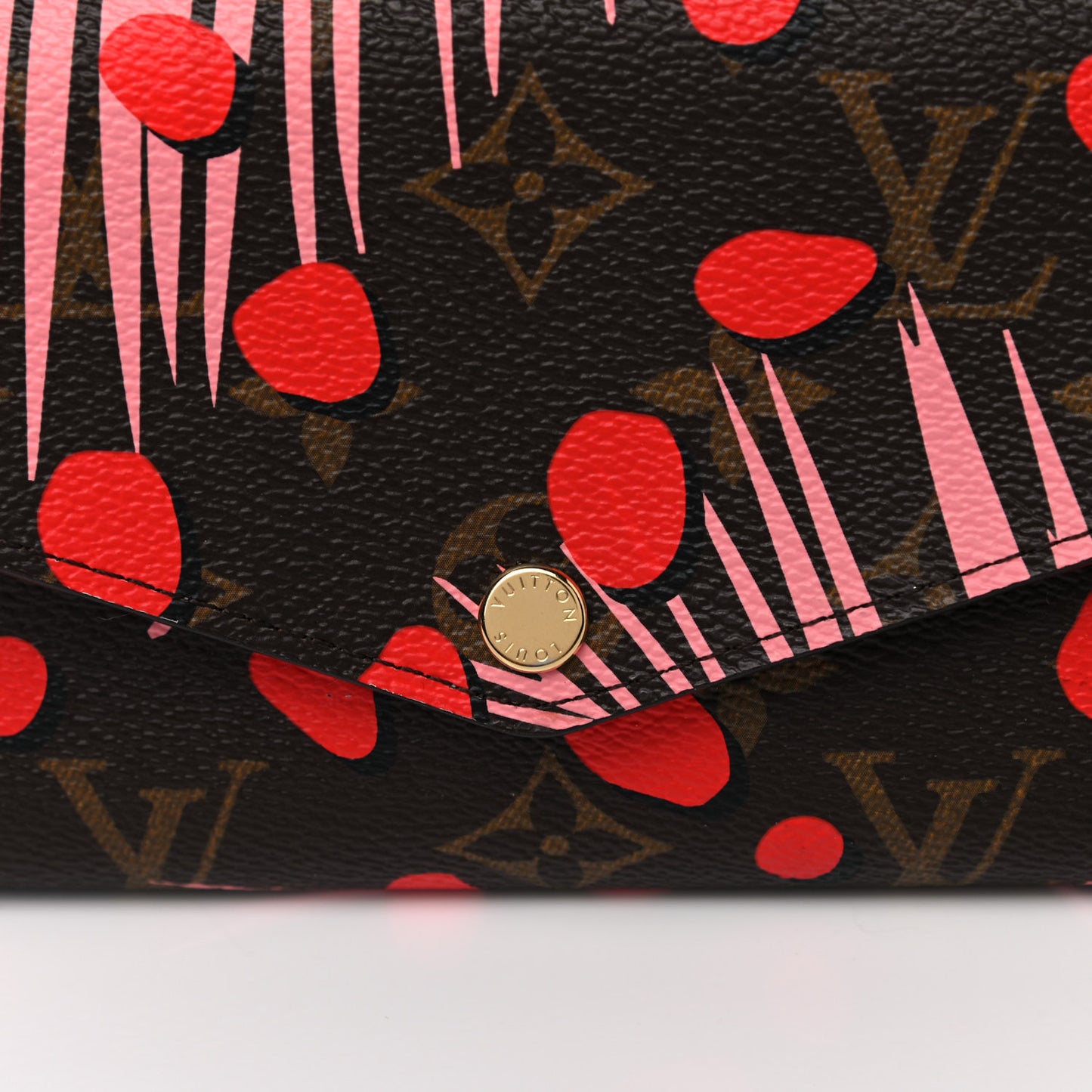 Monogram Jungle Dots Sarah Wallet Sugar Pink Poppy