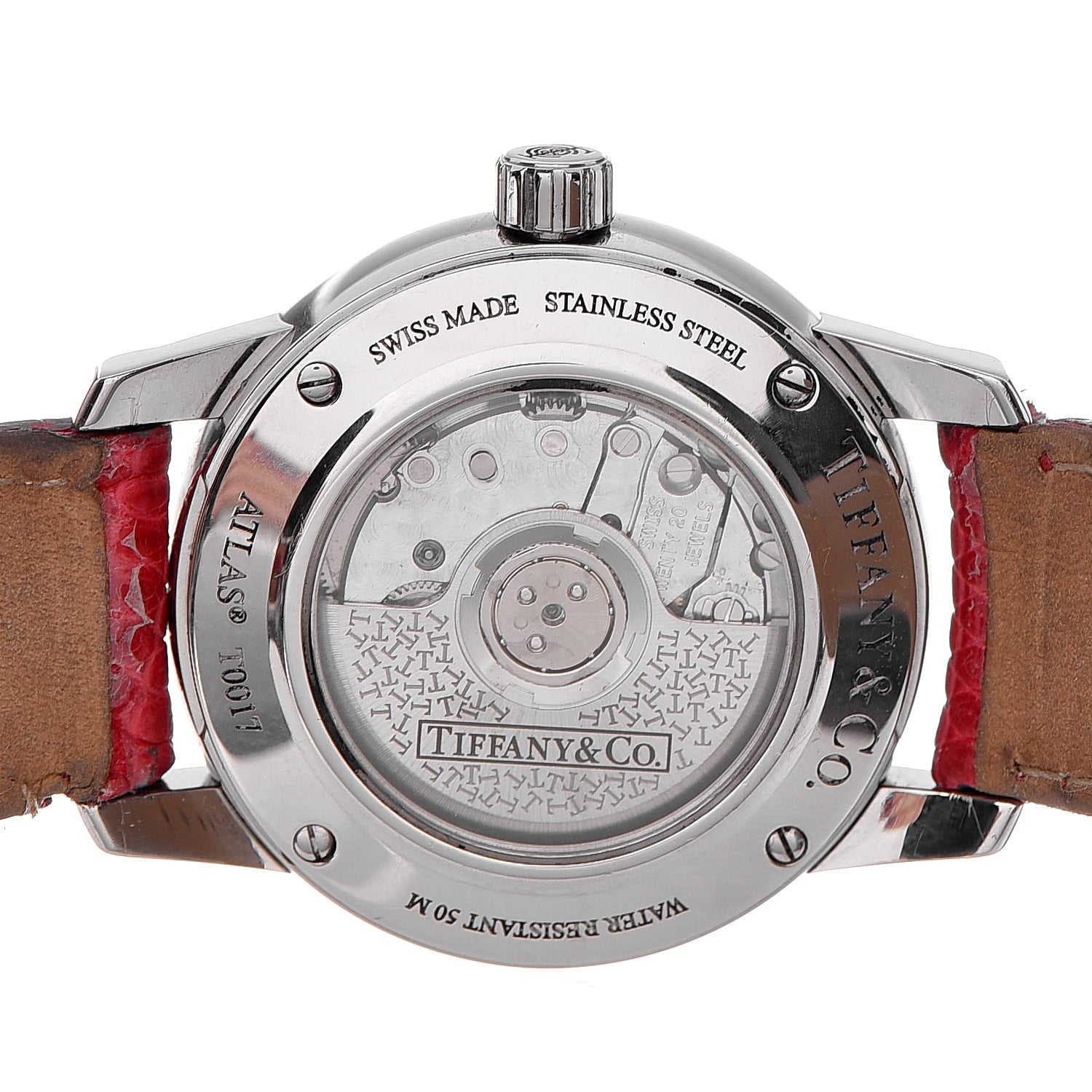 Tiffany Stainless Steel Lizzard 37mm Atlas 3-Hand Automatic Watch 5 of 9