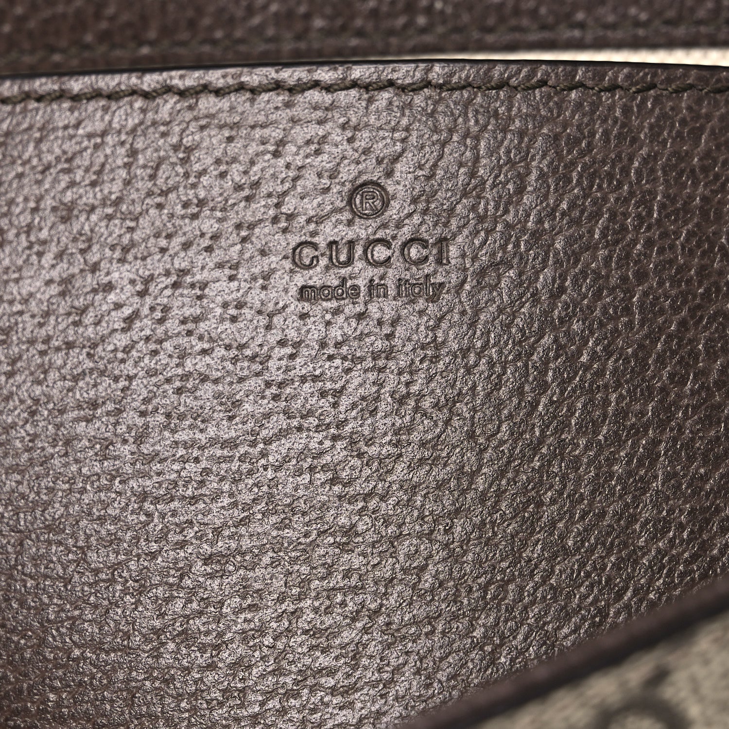 Gucci GG Supreme Monogram Textured Dollar Calfskin Web Mini Ophidia Envelope Shoulder Bag Beige Ebony 5 of 10