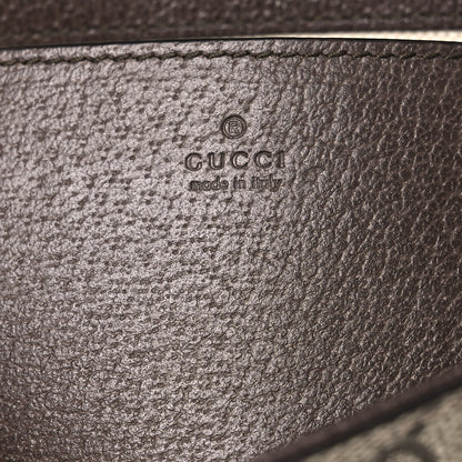 Gucci GG Supreme Monogram Textured Dollar Calfskin Web Mini Ophidia Envelope Shoulder Bag Beige Ebony 5 of 10