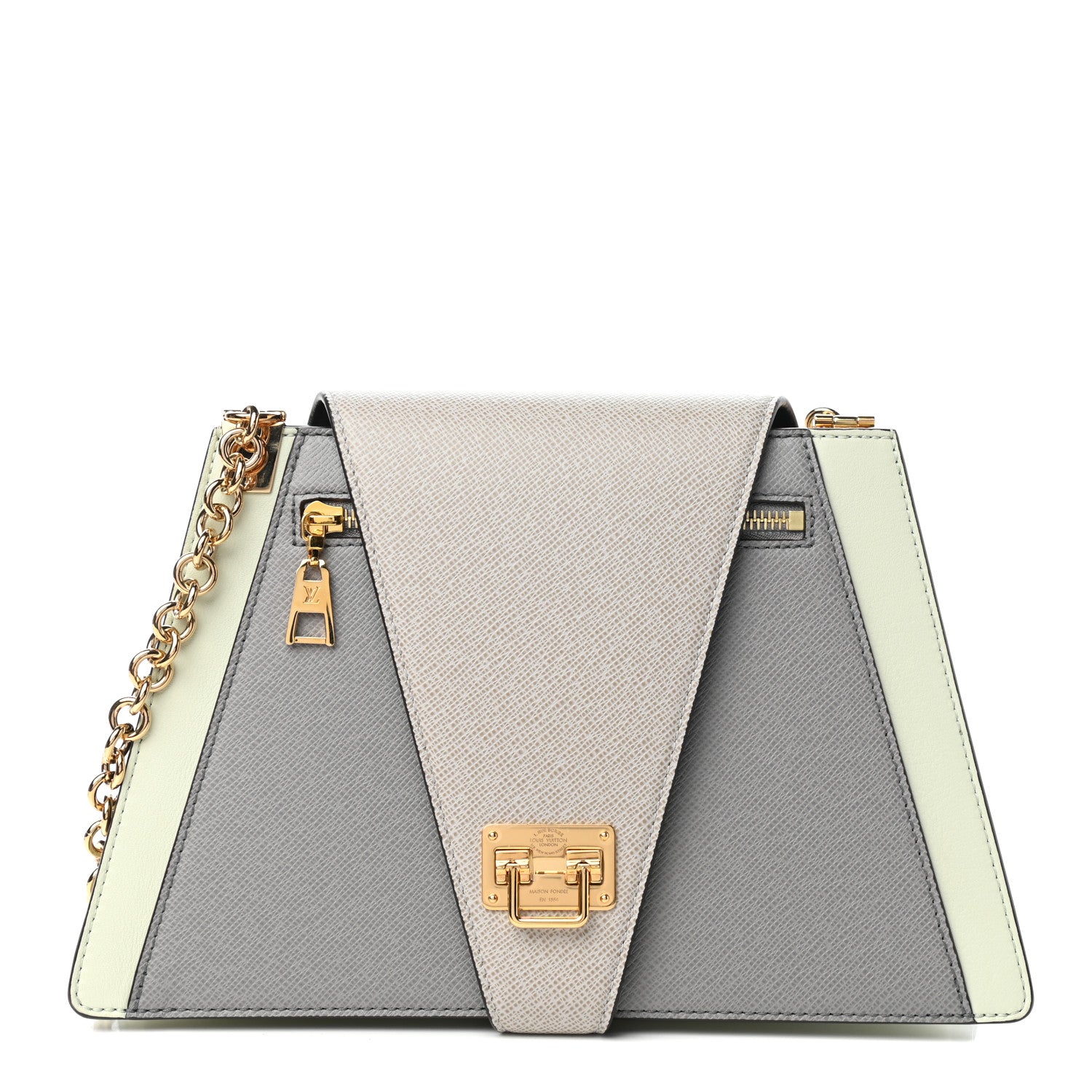 Louis Vuitton Taiga Trapeze Gray Pistachio Green 1 of 10