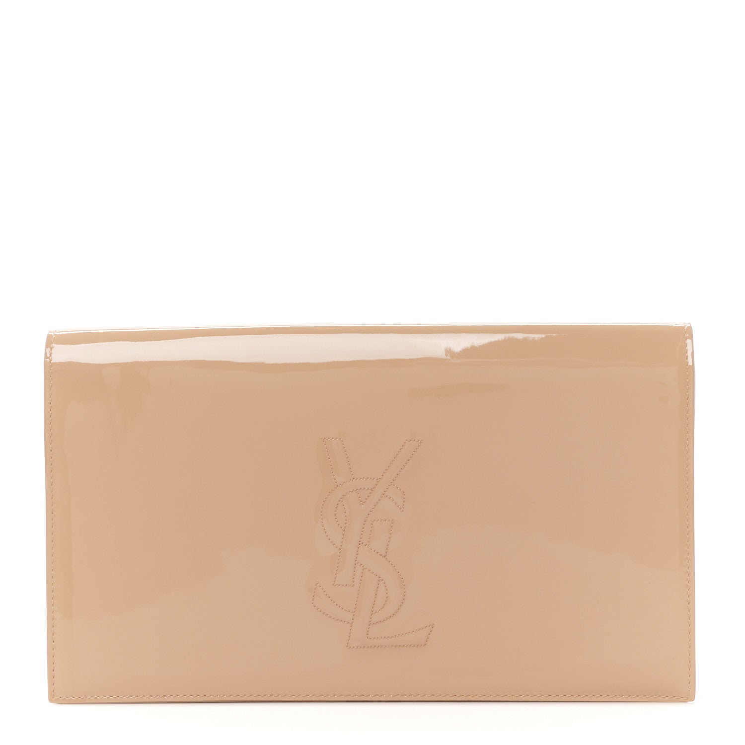 Saint Laurent Patent Calfskin Monogram Large Belle De Jour Clutch Chair 1 of 8