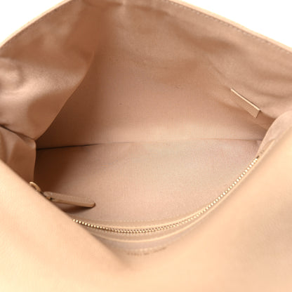 Chanel Caviar Quilted Medium Golden Class Pouch Beige 5 of 10