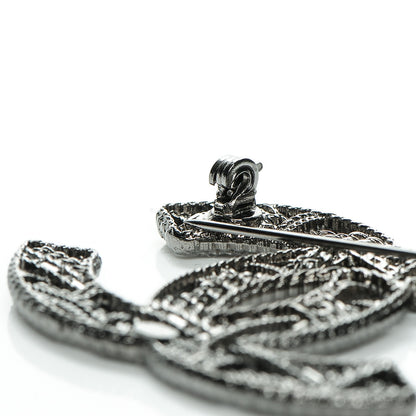 Chanel Ruthenium Chain CC Brooch 4 of 5