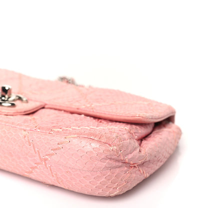 Chanel Snakeskin Ultimate Stitch Flap Pink 9 of 9