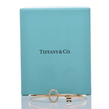 Tiffany 18K Yellow Gold Diamond Keys Wire Bracelet 5 of 5