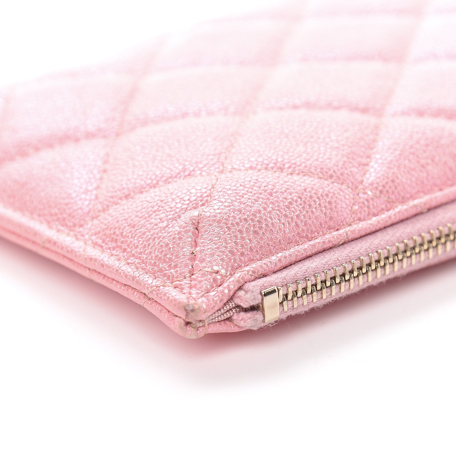 Chanel Iridescent Caviar Quilted Classic iPhone Pouch Rose Pink 12 of 14