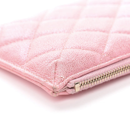 Chanel Iridescent Caviar Quilted Classic iPhone Pouch Rose Pink 12 of 14