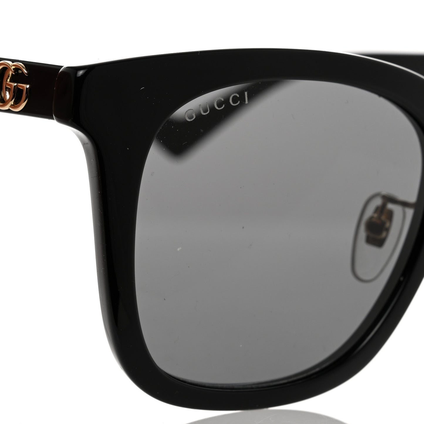 Acetate Square Frame Sunglasses GG1000SK Black