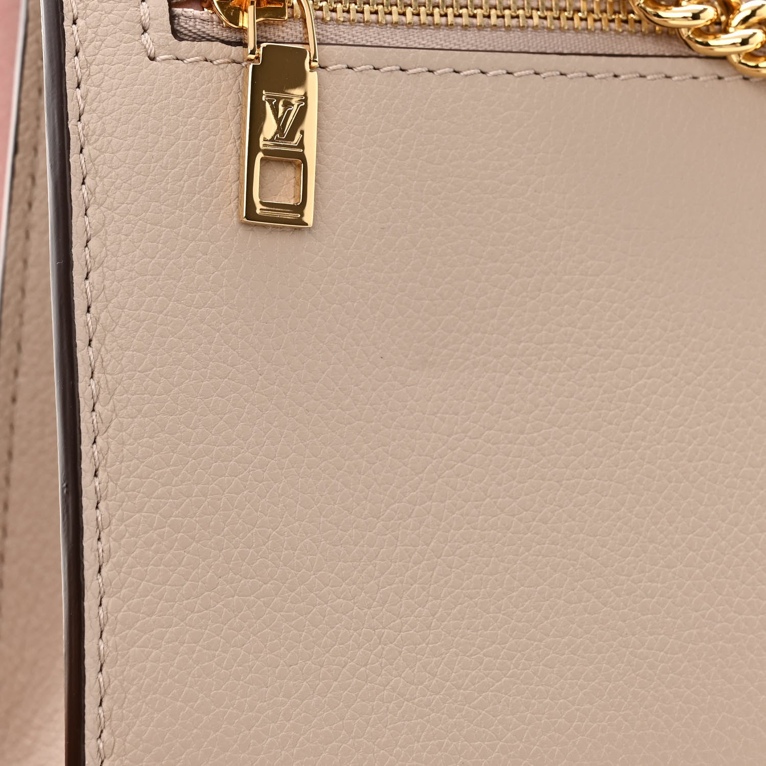 Louis Vuitton Soft Calfskin Mylockme Chain Bag BB Greige 11 of 12