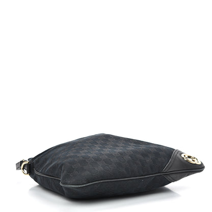 Gucci Monogram Medium New Britt Hobo Black 3 of 18