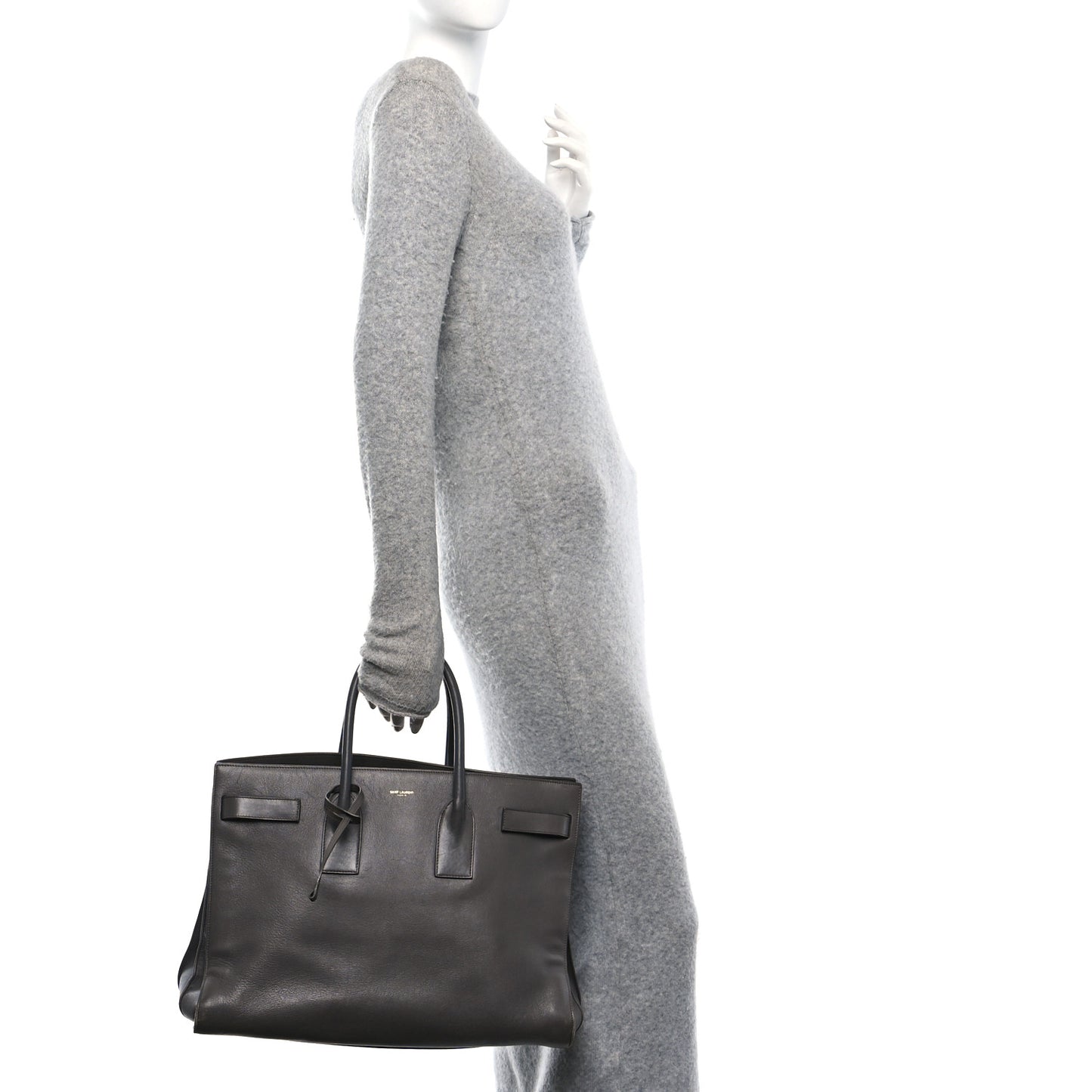 Calfskin Large Sac de Jour Carryall Grey