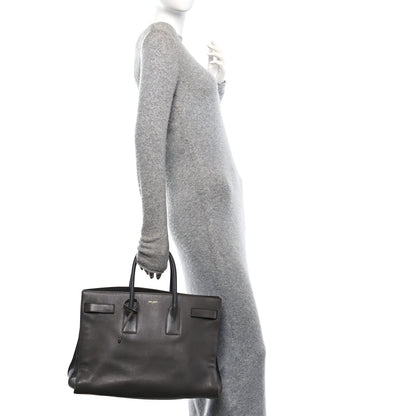 Saint Laurent Calfskin Large Sac de Jour Carryall Grey 2 of 14
