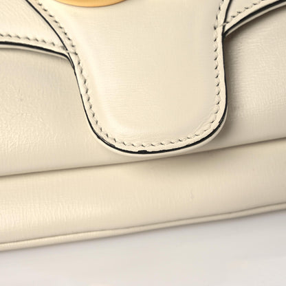 Gucci Calfskin Small Arli Flap Shoulder Bag Mystic White 13 of 13