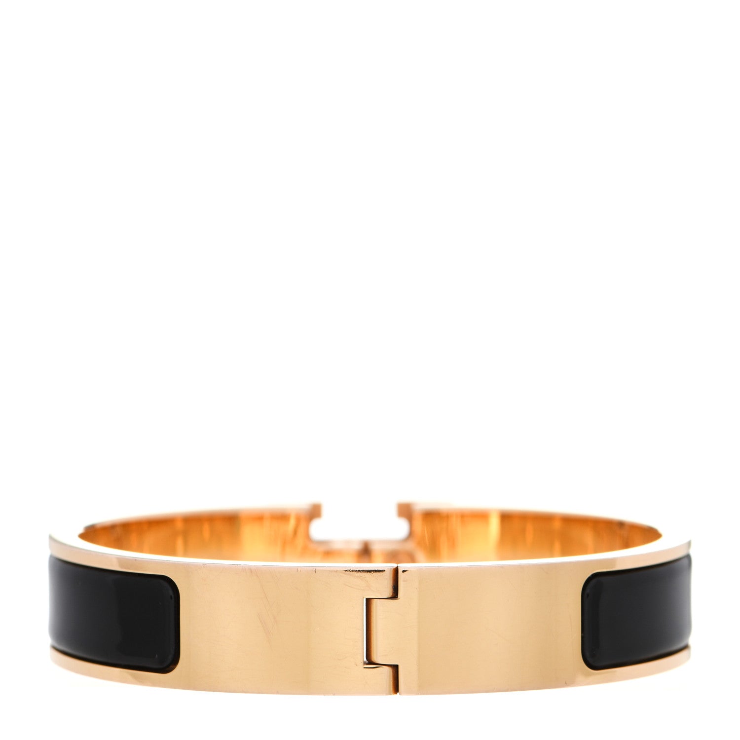 Hermes Enamel Narrow Clic Clac H Bracelet PM Black 3 of 5