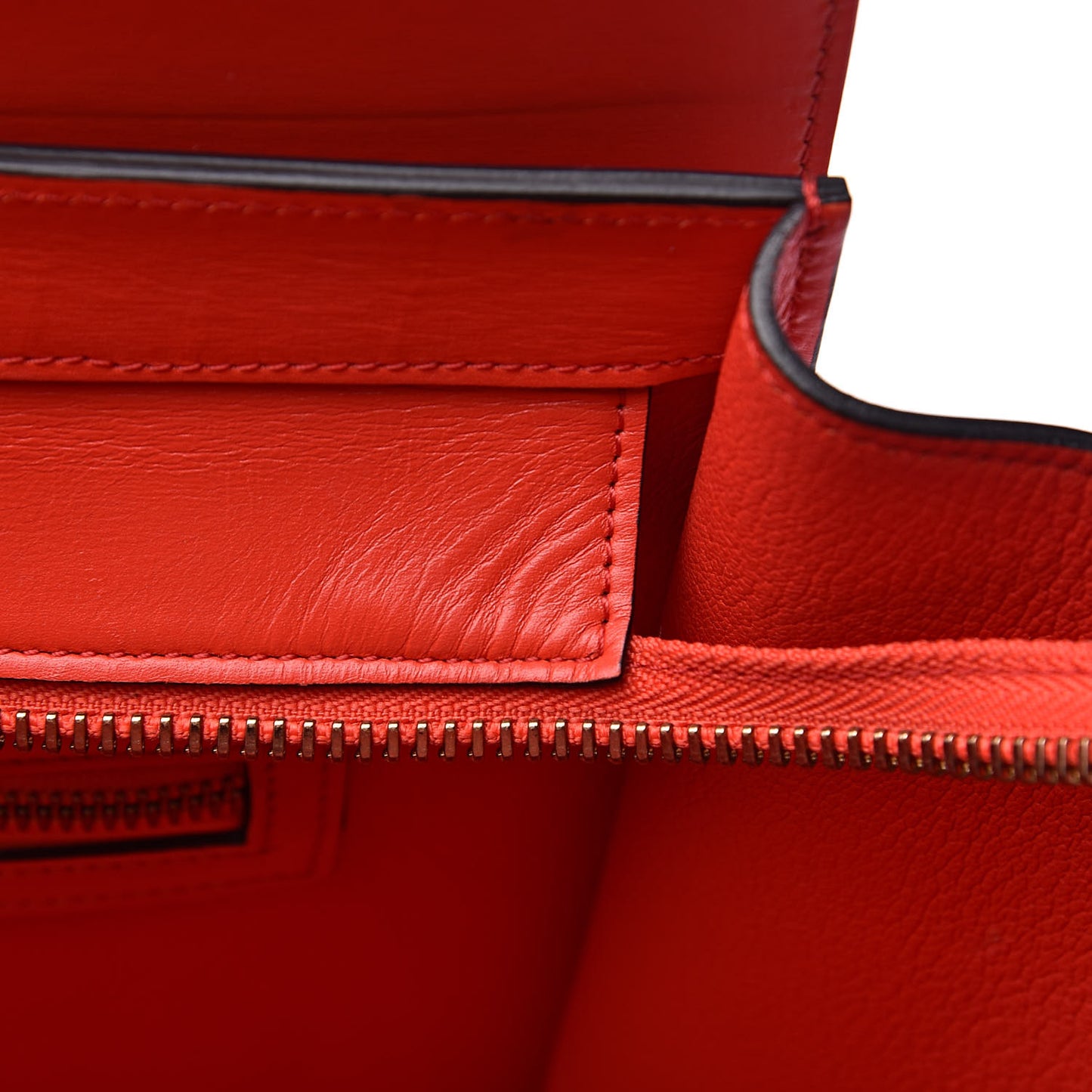 Smooth Calfskin Mini Luggage Coquelicot