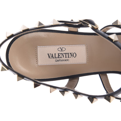 Valentino Garavani Nappa Rockstud Gladiator 105mm Sandals 37.5 Black 6 of 8
