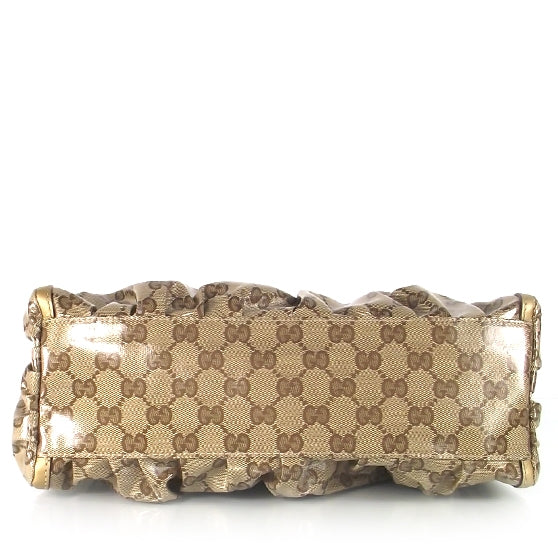 Monogram Crystal D Gold Hobo