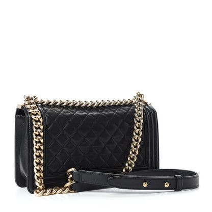 Chanel Caviar Quilted Medium Boy Flap Black 3 of 10
