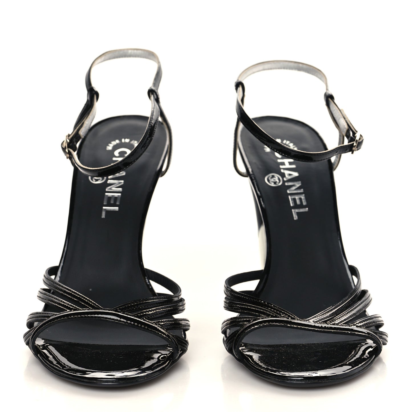 Patent CC Sandals 39 Black
