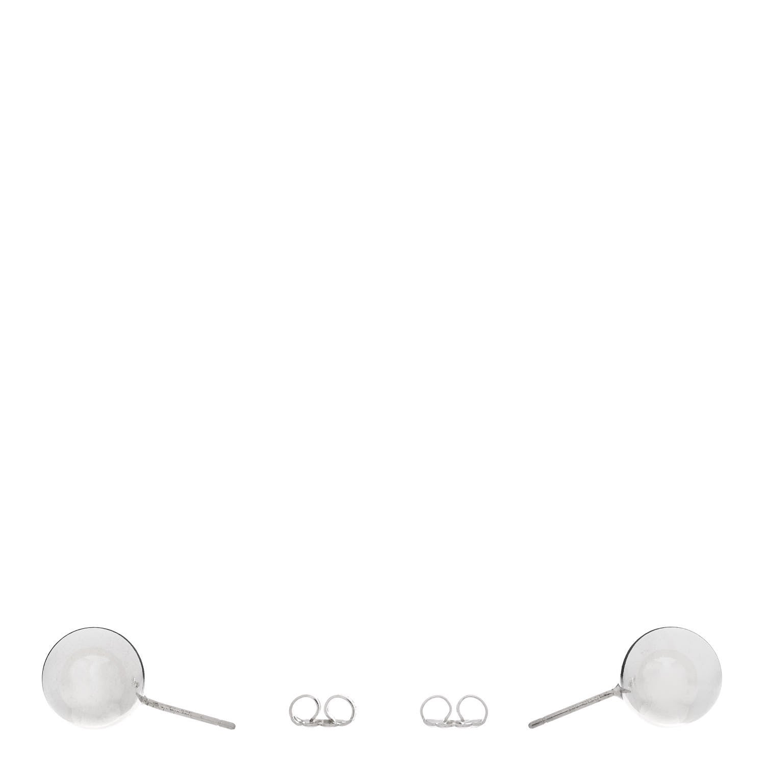 Tiffany Sterling Silver 10mm HardWear Ball Earrings 3 of 4