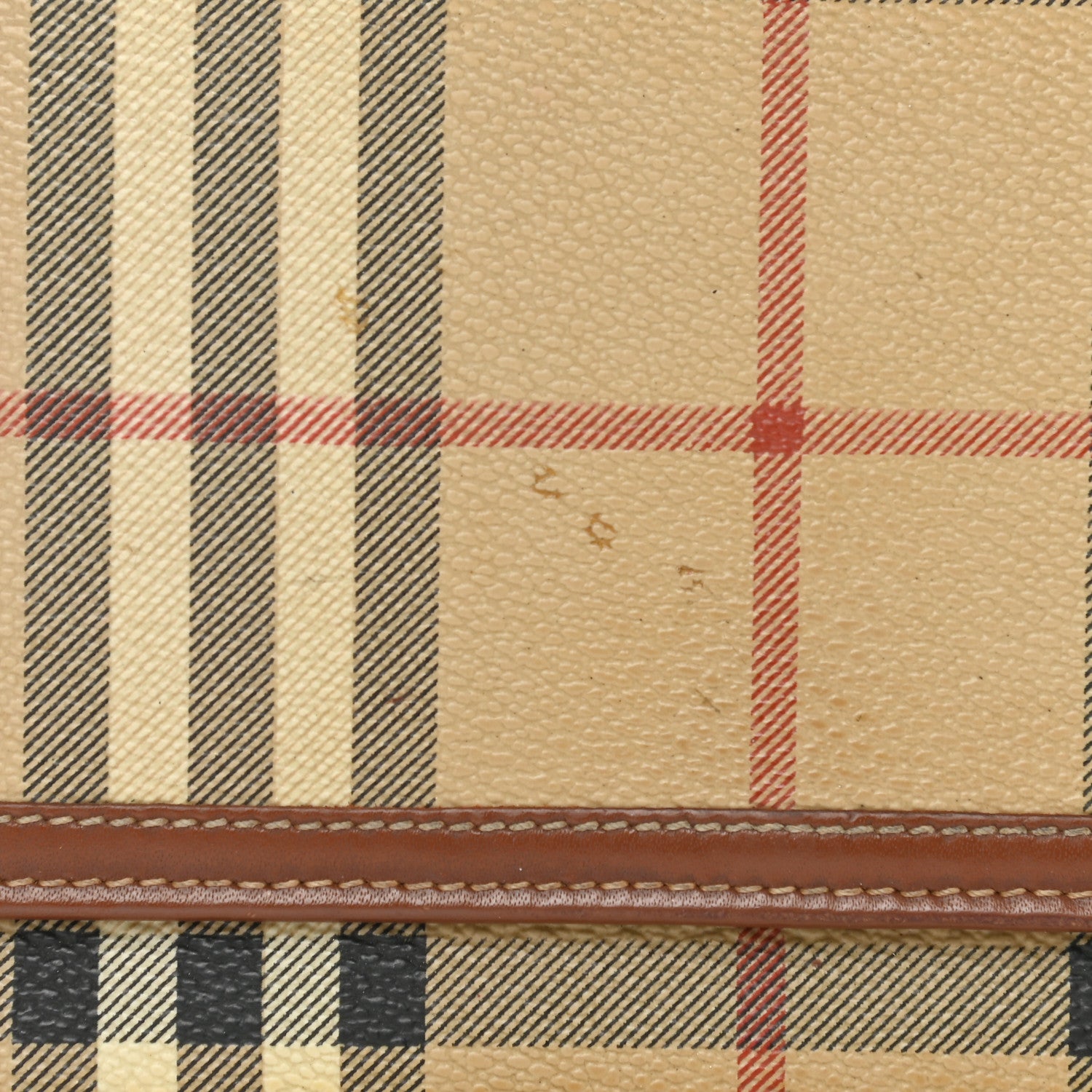 Burberry Haymarket Check Penrose Continental Wallet Tan 7 of 12