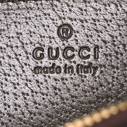 Gucci GG Supreme Monogram Textured Dollar Calfskin Web Small Ophidia Dome Shoulder Bag Beige Ebony New Acero 5 of 10
